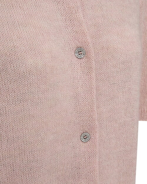 Kofta Dido strassknappar pale mauve rosa - 3