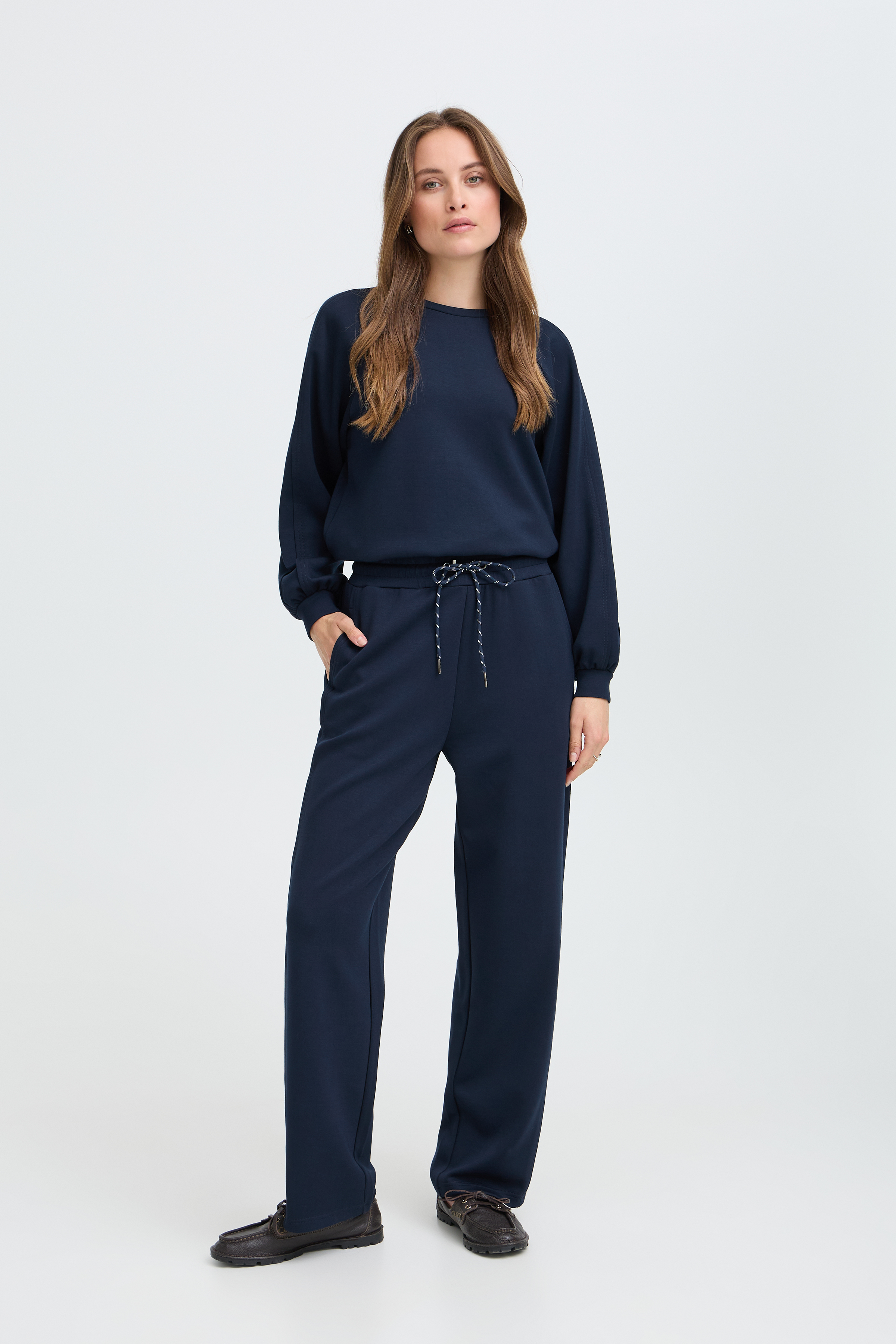 BYPUSTI STRING PANTS Dark Sapphire - 5
