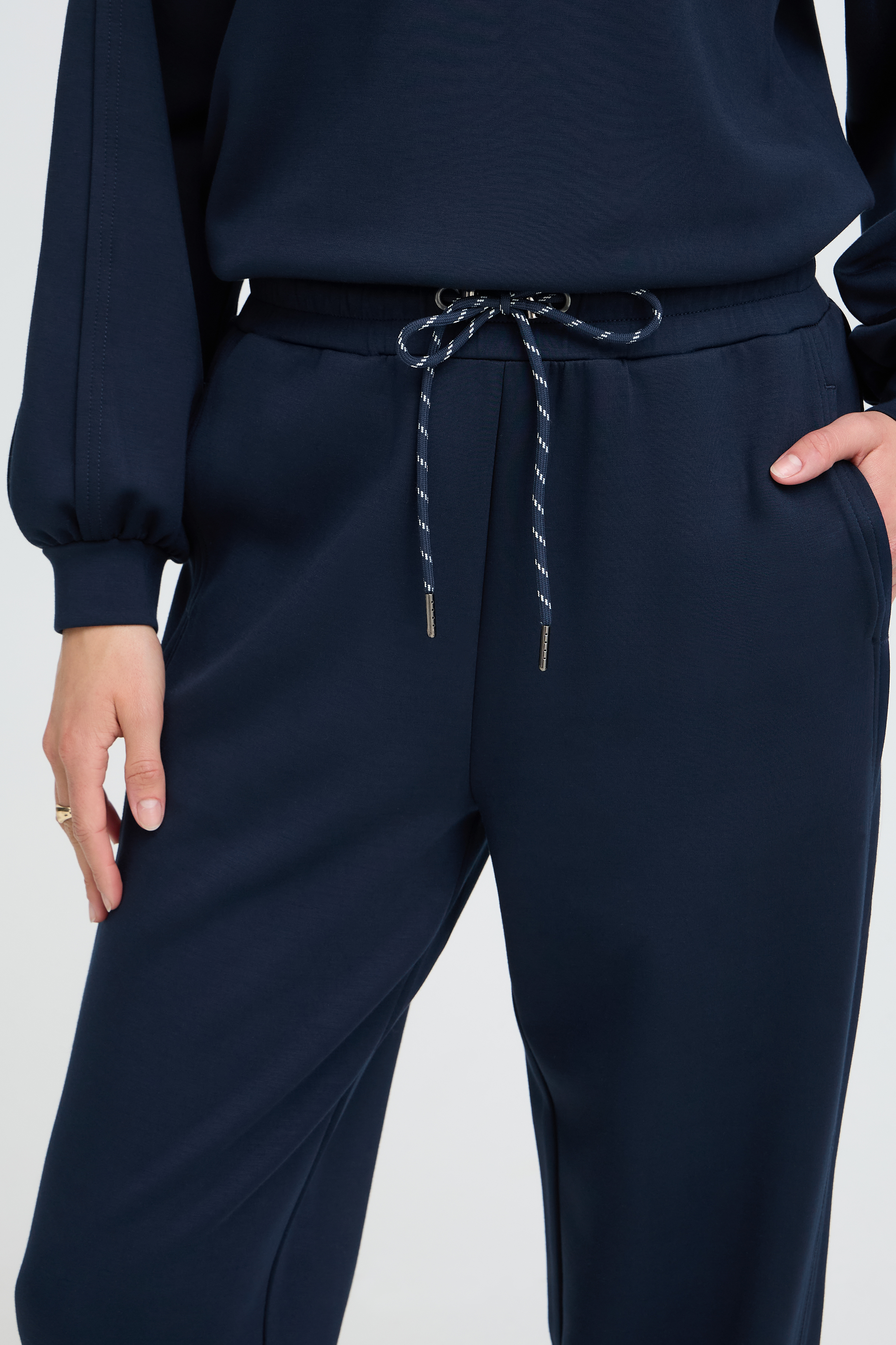 BYPUSTI STRING PANTS Dark Sapphire - 3