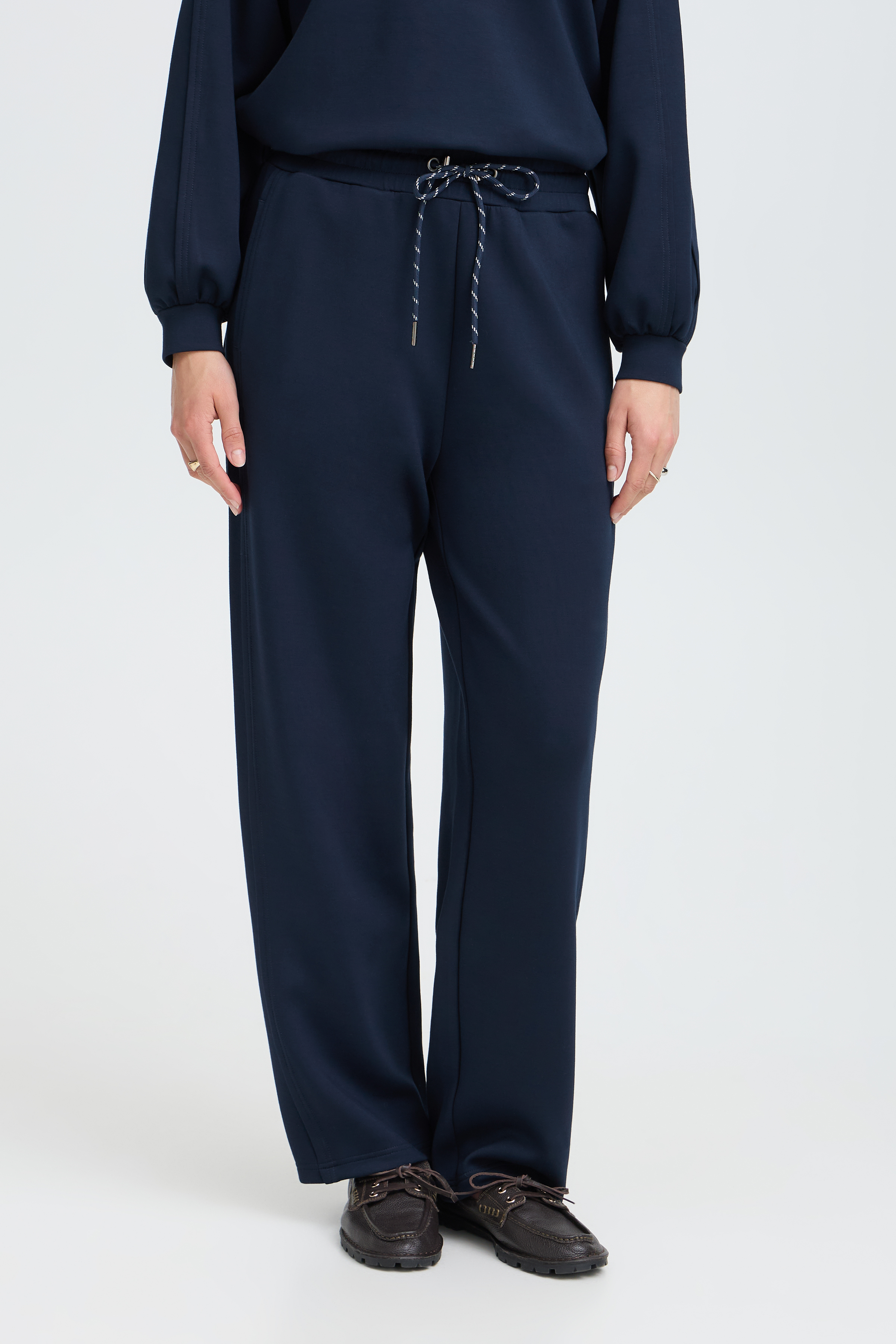 BYPUSTI STRING PANTS Dark Sapphire - 6