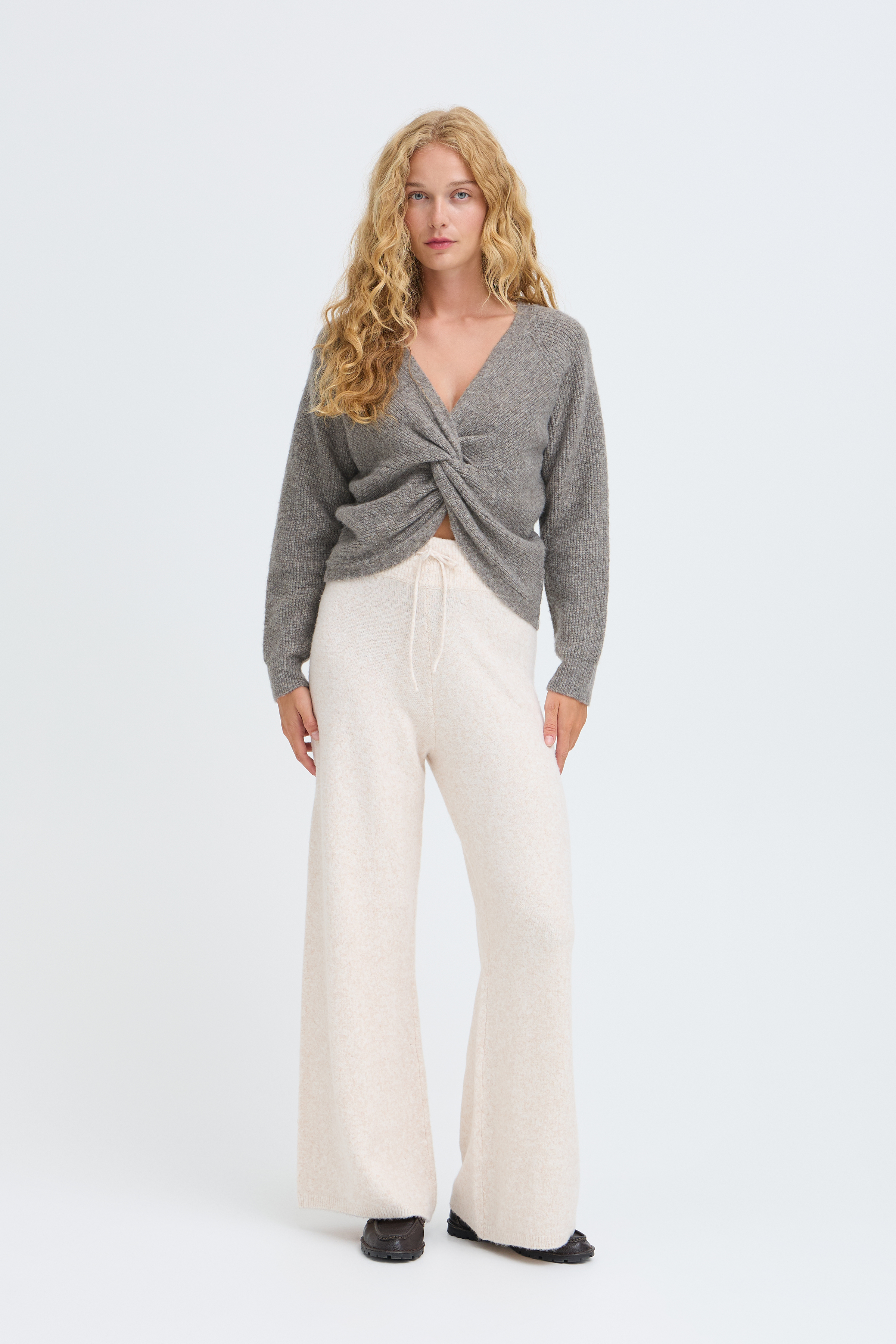 BYOTAJA KNOT JUMPER Walnut Melange - 5