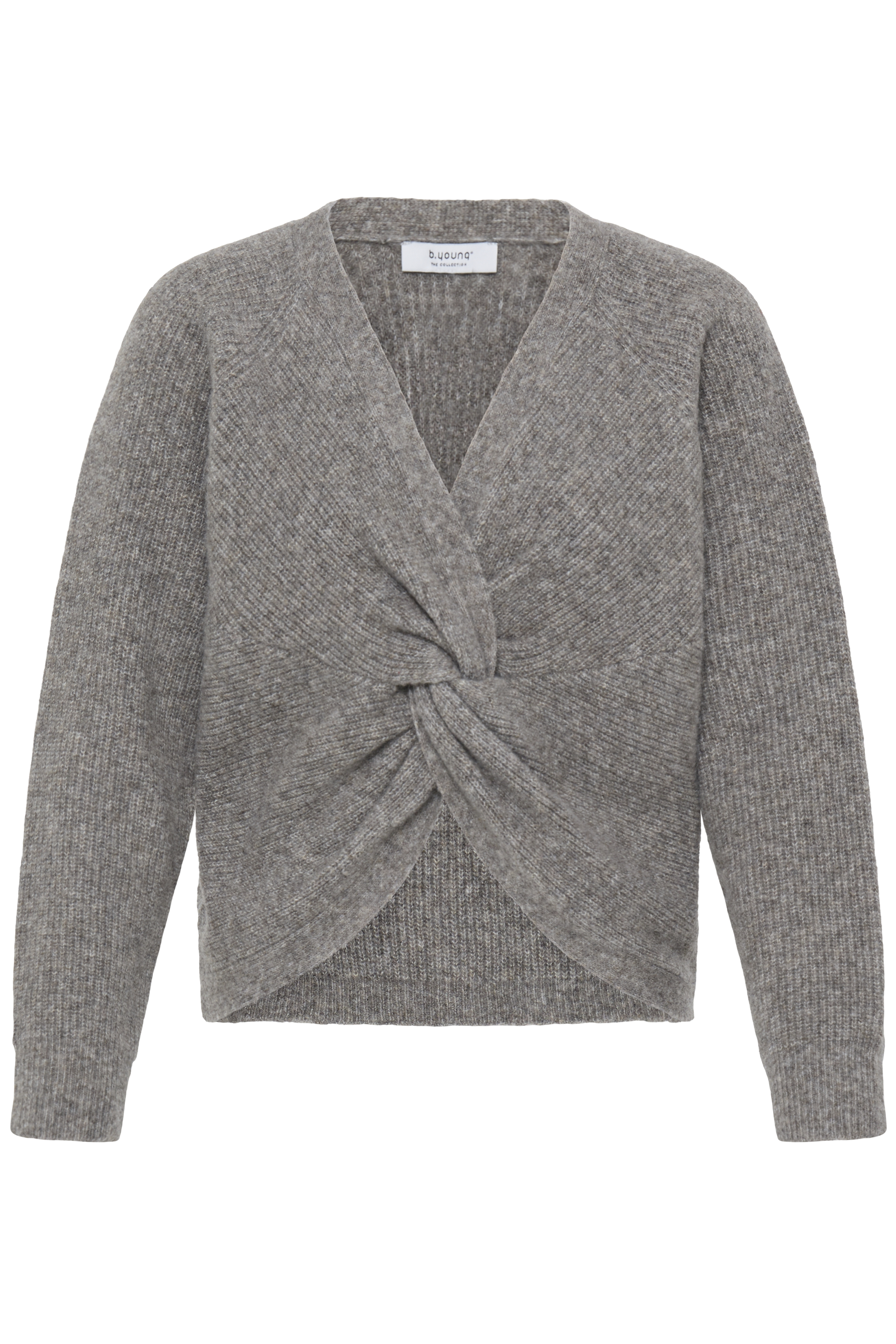 BYOTAJA KNOT JUMPER Walnut Melange