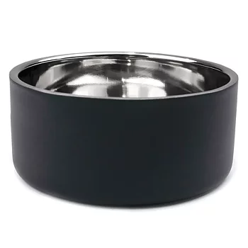 Dubbelväggad hundskål Horizon svart