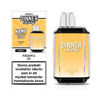 Dinner Lady Nano Cube Engångs Vape 20mg – Pineapple Ice