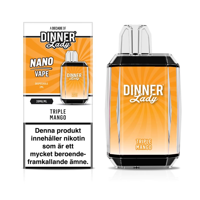 Lady Nano Cube Engångs Vape 20mg – Triple Mango