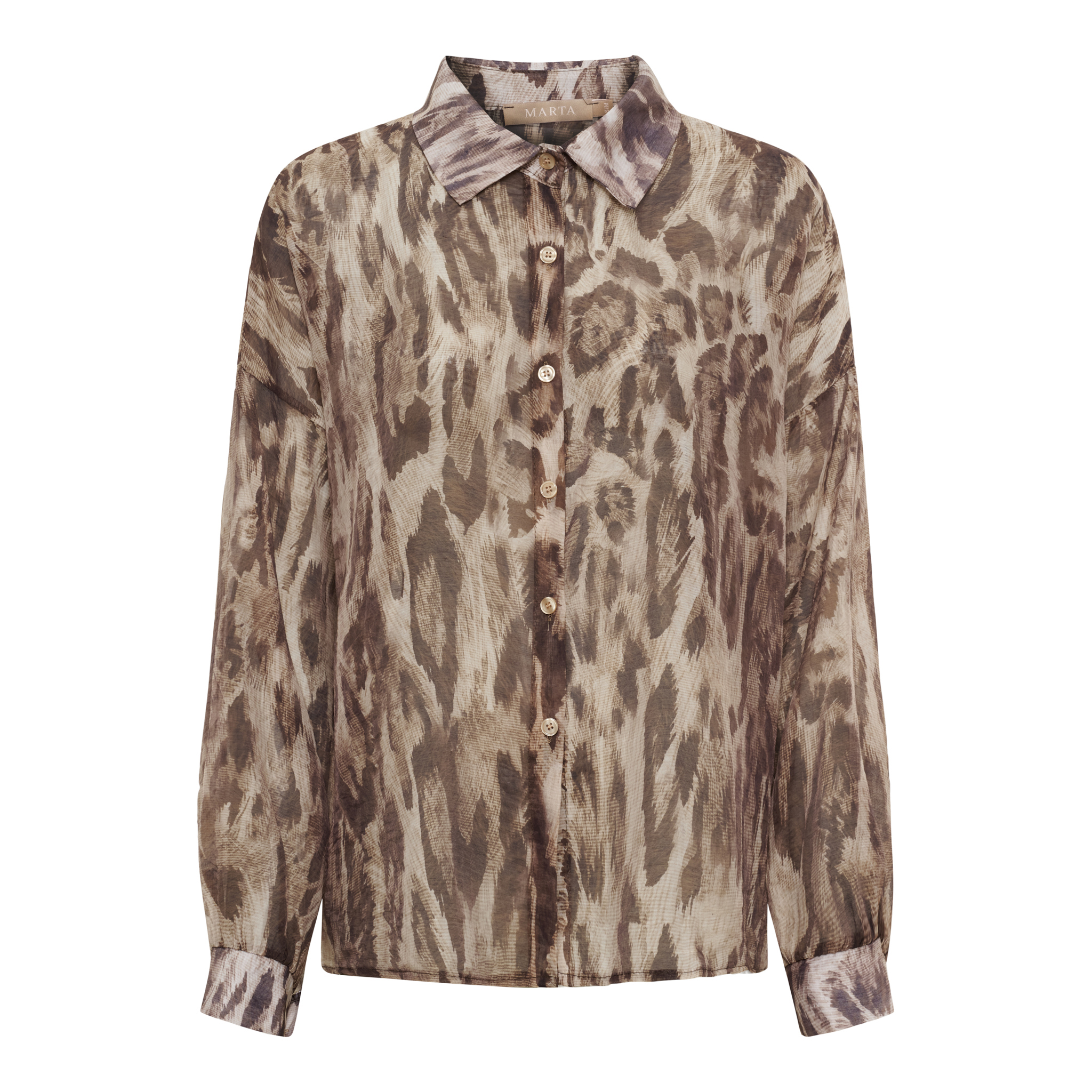 MdcLake Shirt Leo Skjorta med Leoprint
