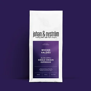 Johan & Nyström -Single Origin Espresso - Wicho Valdés - Ljusrostade hela kaffebönor - 500g