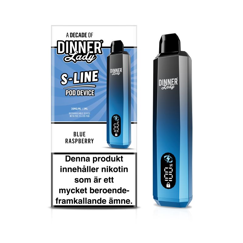 Dinner Lady S-Line Startkit 20mg – Blue Raspberry