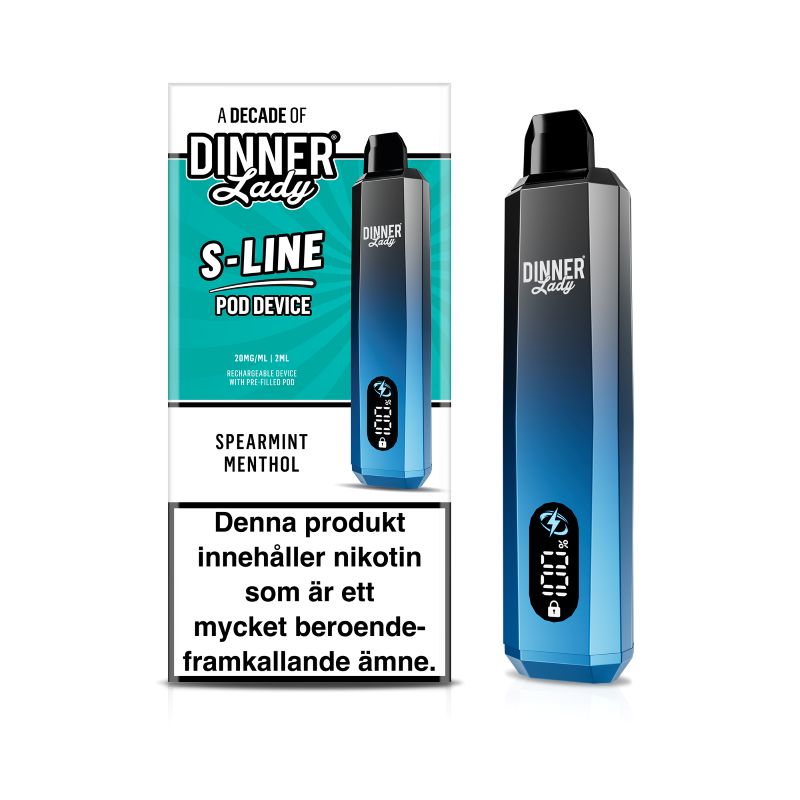 Dinner Lady S-Line Startkit 20mg – Spearmint Menthol