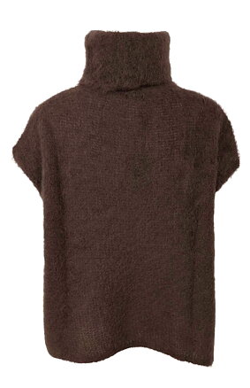 BJOERK rollneck vest - Coffee