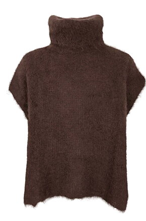 BJOERK rollneck vest - Coffee