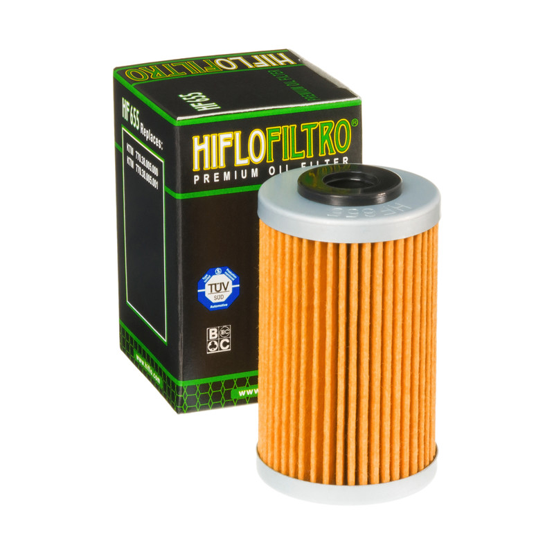 Hiflo Oljefilter HF655 Ktm EXC-F 2007-2012, 250 SX-F 2005-2012, 