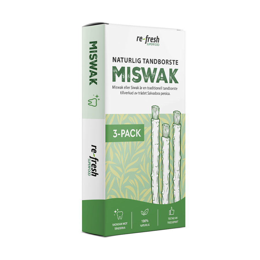 Miswak naturlig tandborste 3-pack