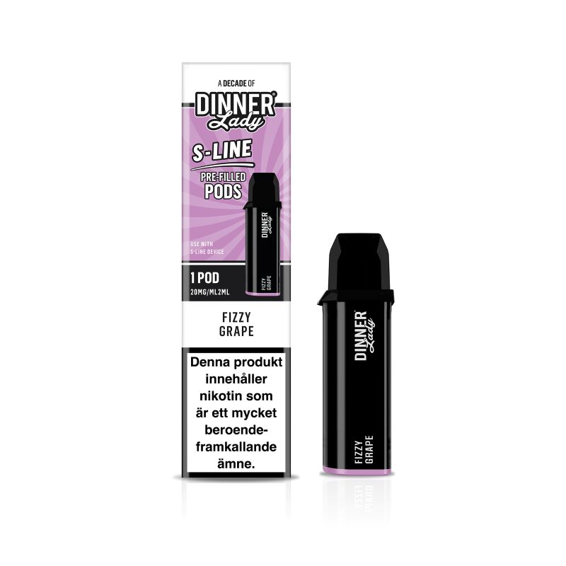 Dinner Lady S-Line Pod 20mg – Fizzy Grape