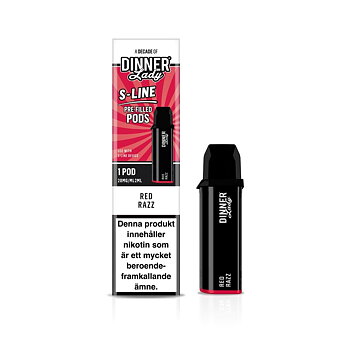 Dinner Lady S-Line Pod 20mg – Red Razz
