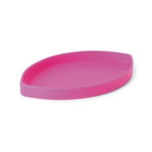 Rosa mini-ångstrykjärn med silikonplatta och förvaringsfodral som helt set - 5