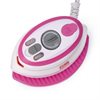 Rosa mini-ångstrykjärn med silikonplatta och förvaringsfodral som helt set - 3