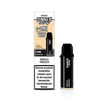 Dinner Lady S-Line Pod 20mg – Vanilla Tobacco