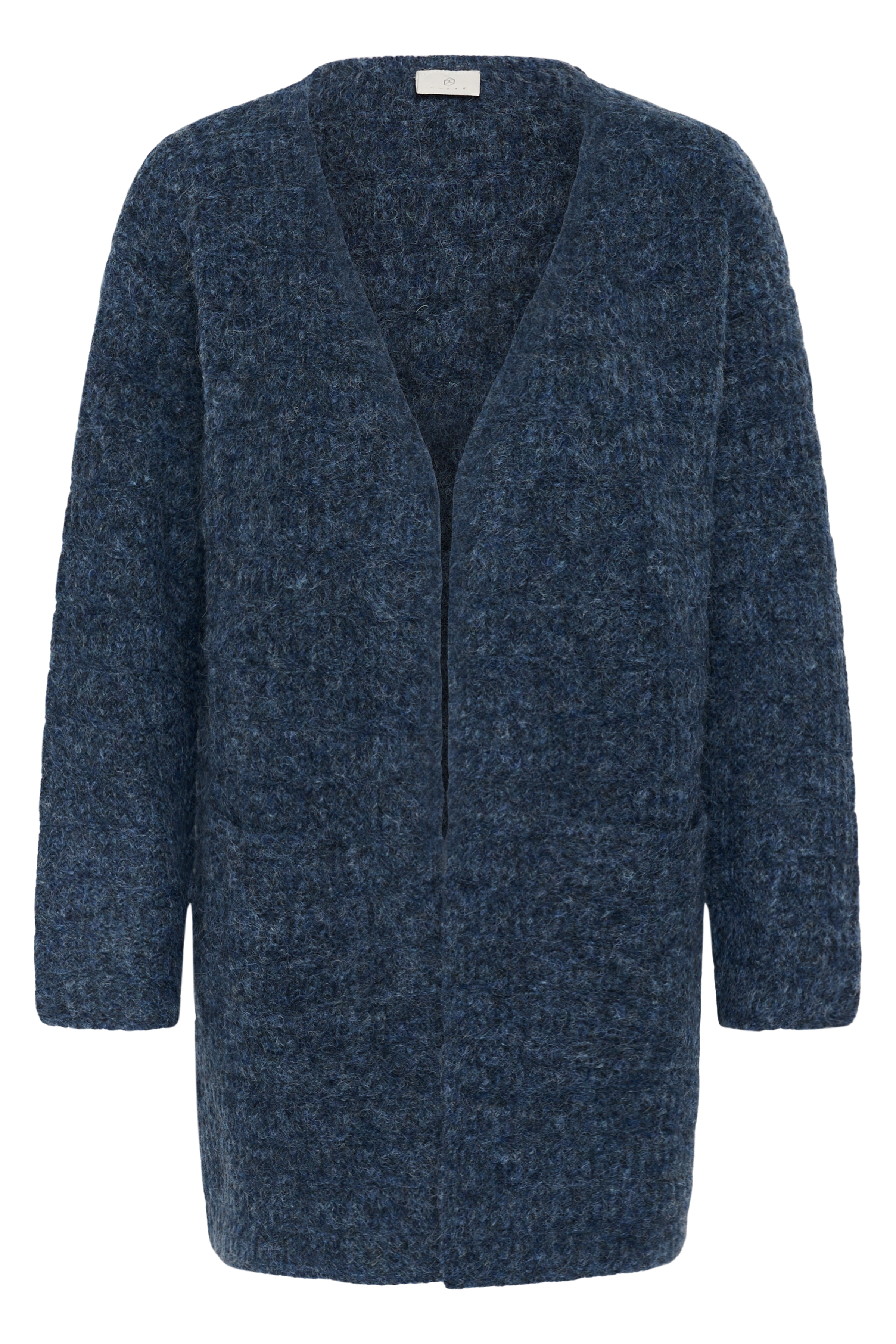 KAkikki Cardigan Graphite Melange Blåmelerad Långkofta - 7