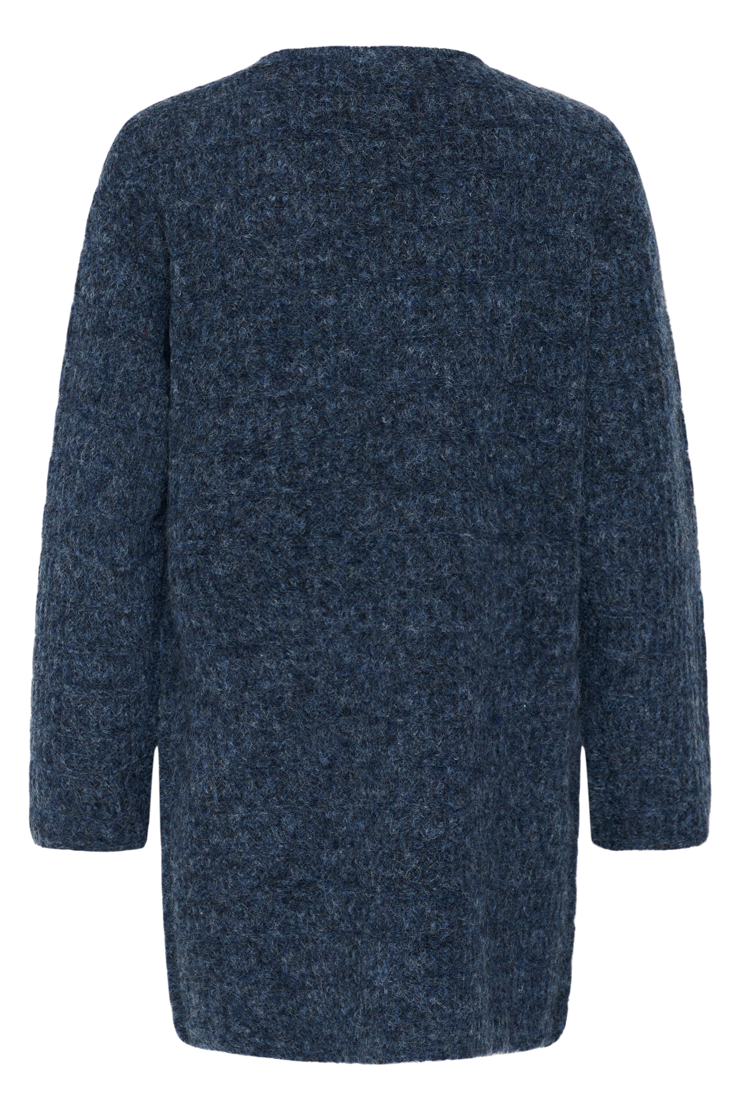 KAkikki Cardigan Graphite Melange Blåmelerad Långkofta - 6