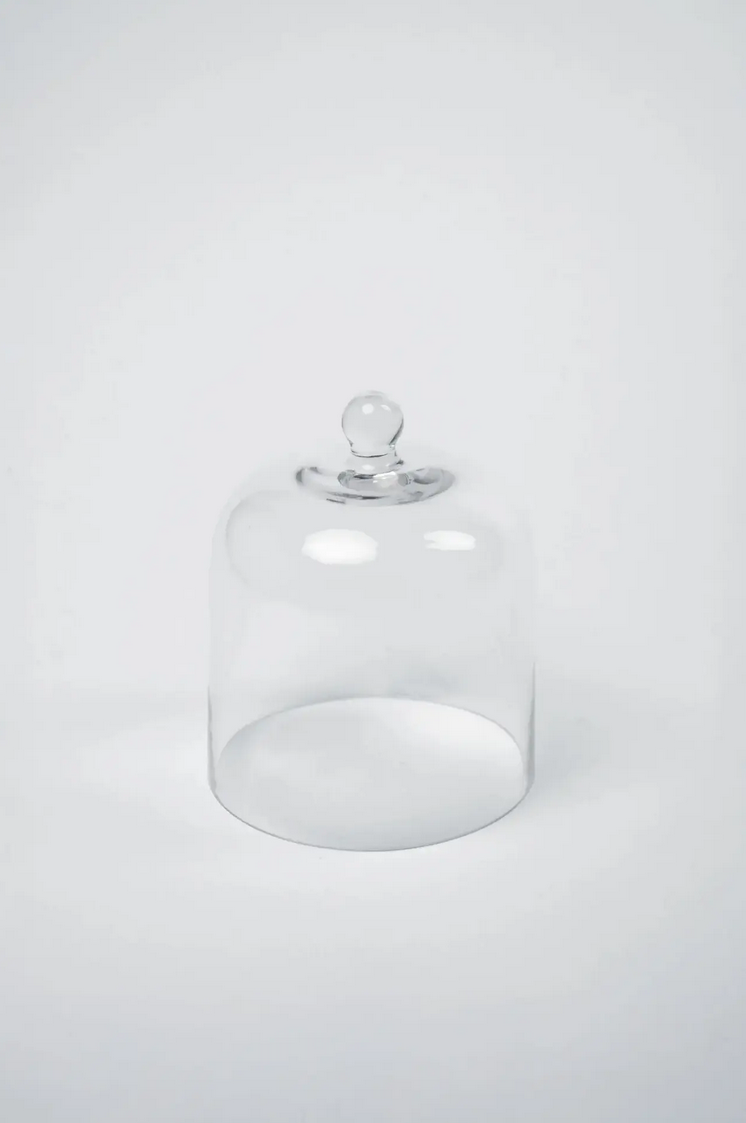 Glaskupa i Klarglas med Knopp Ø14cm