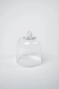 Glaskupa i Klarglas med Knopp Ø14cm
