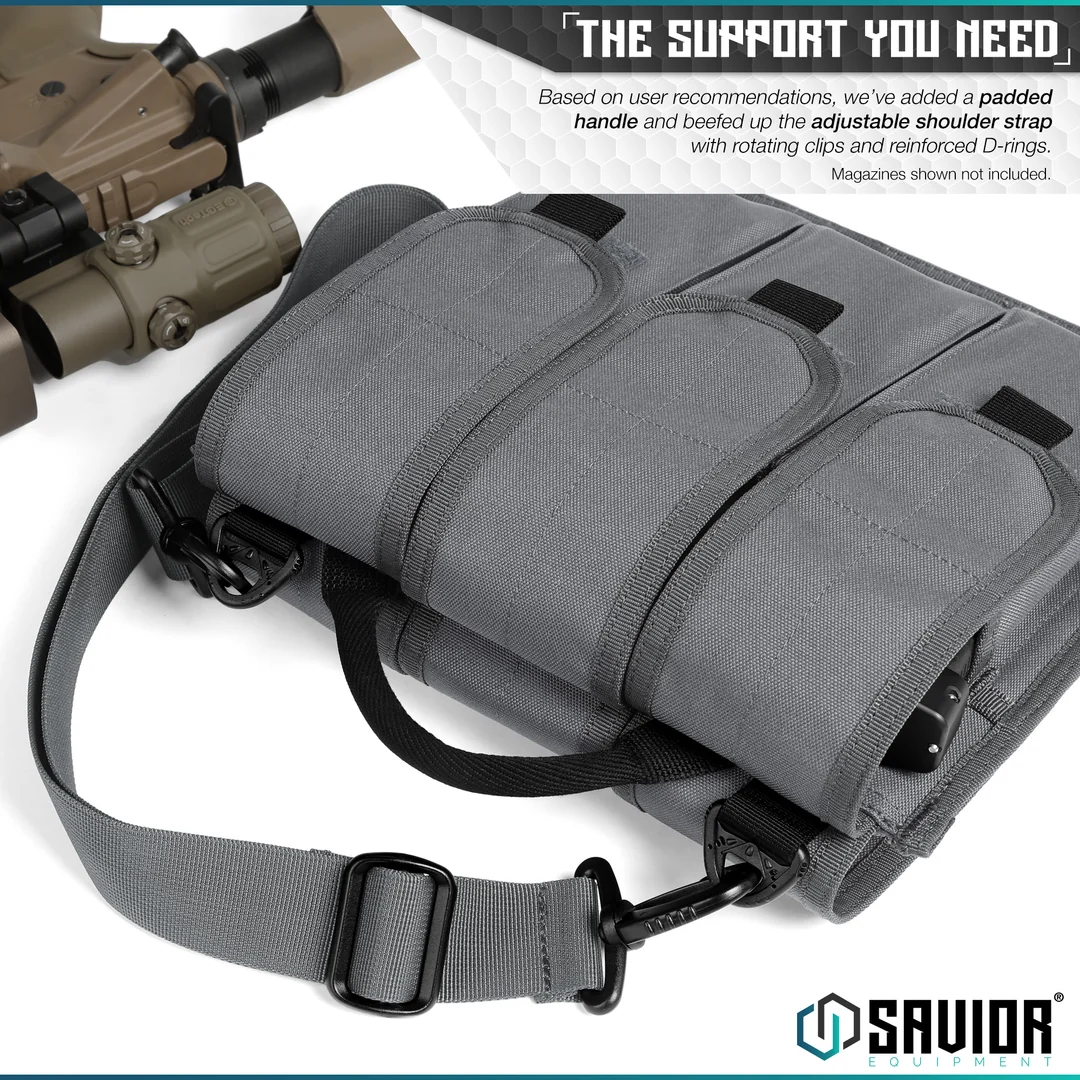 Savior Equipment Rifle Magazine Pouch for 6 Magazines - SW Gray 5