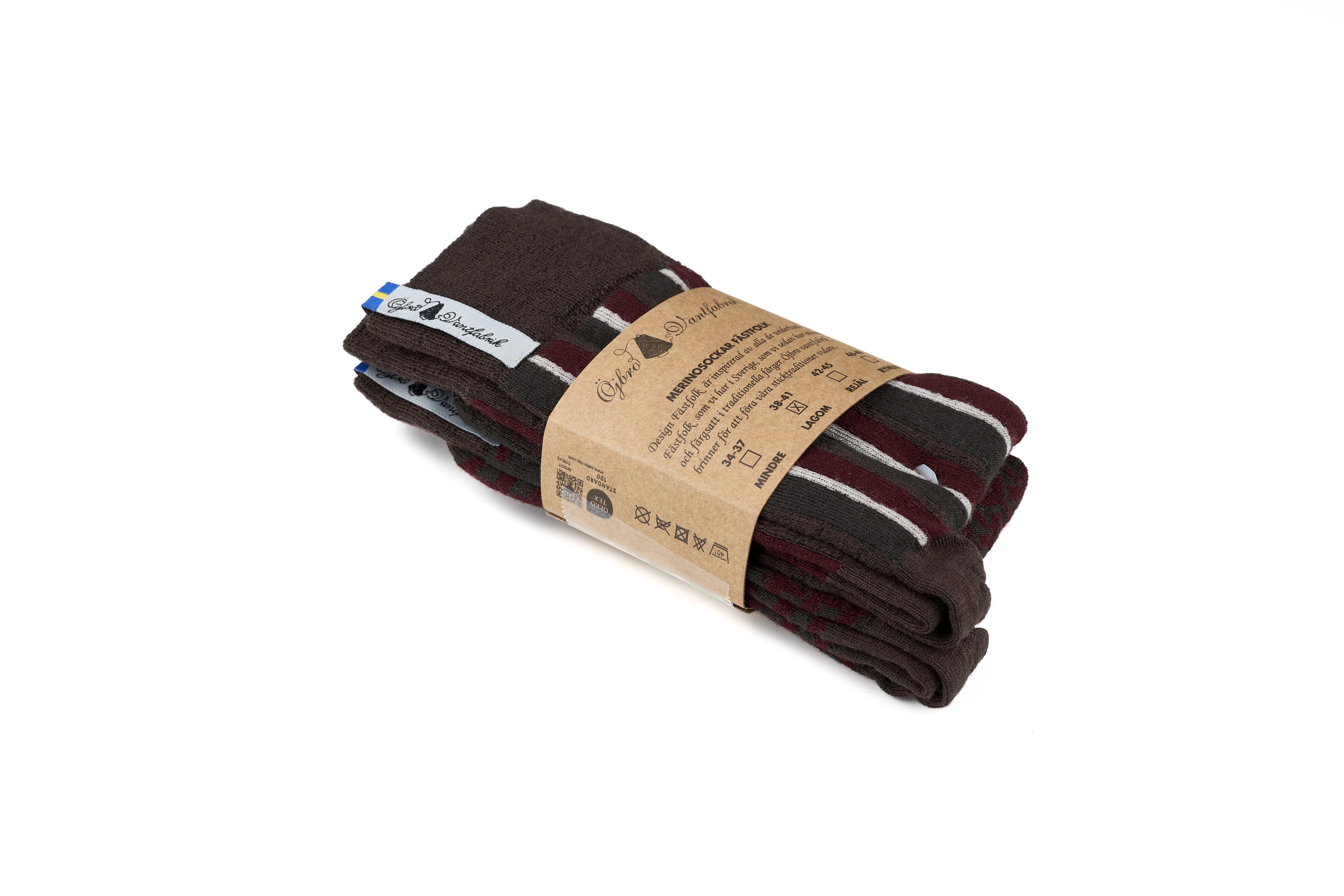 FÄSTFOLK EMBLA & ERLING, 2-pack merinowollsocken - 2