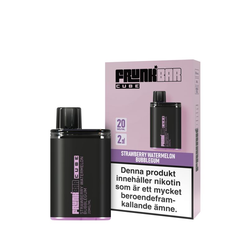 Frunk Bar Cube Engångs Vape 20mg – Strawberry Watermelon Bubblegum
