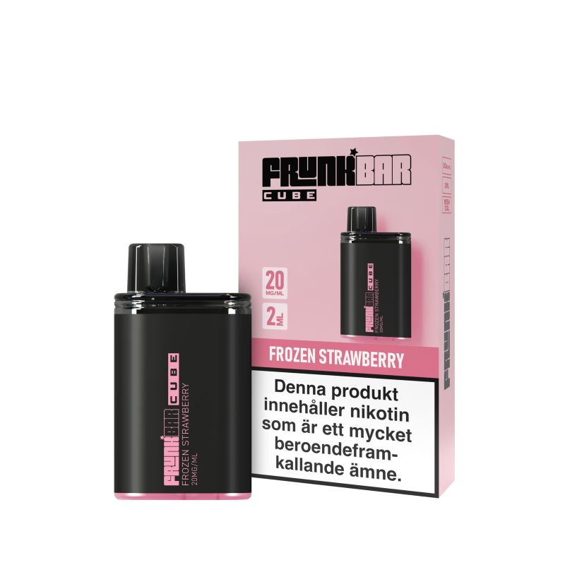 Frunk Bar Cube Engångs Vape 20mg – Frozen Strawberry