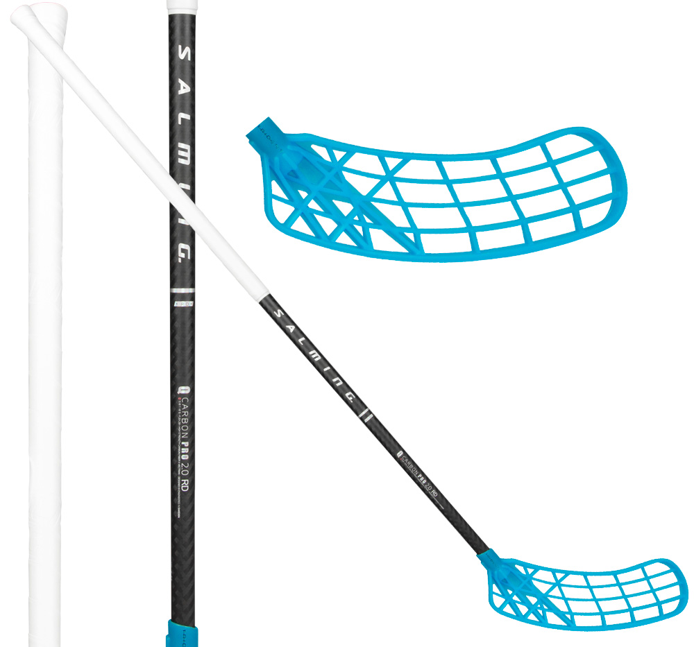 SALMING Q-Series Carbon Pro 2.0 Trident Touch TX 27 black/crystal blue