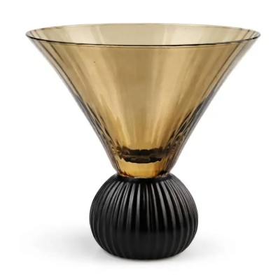 Coctail glas grön/svart