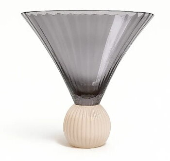 Coctail glas Rökfärg/ kräm