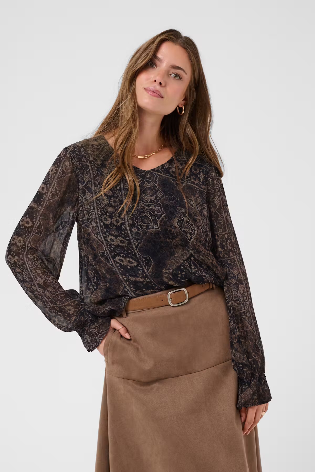Cream Jessica Blouse Dark Oriental - 2