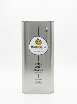 Savouidakis Mediterranean Tastes – Extra Virgin Olive Oil, Cold-Pressed, 5 L