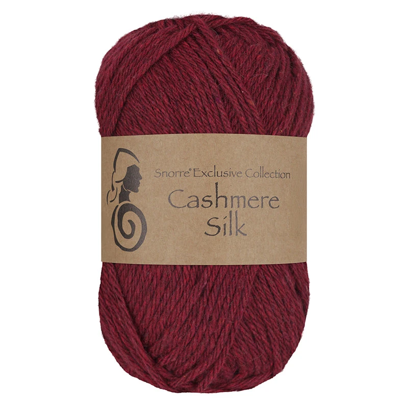 Cashmere Silk - Rött vin/655