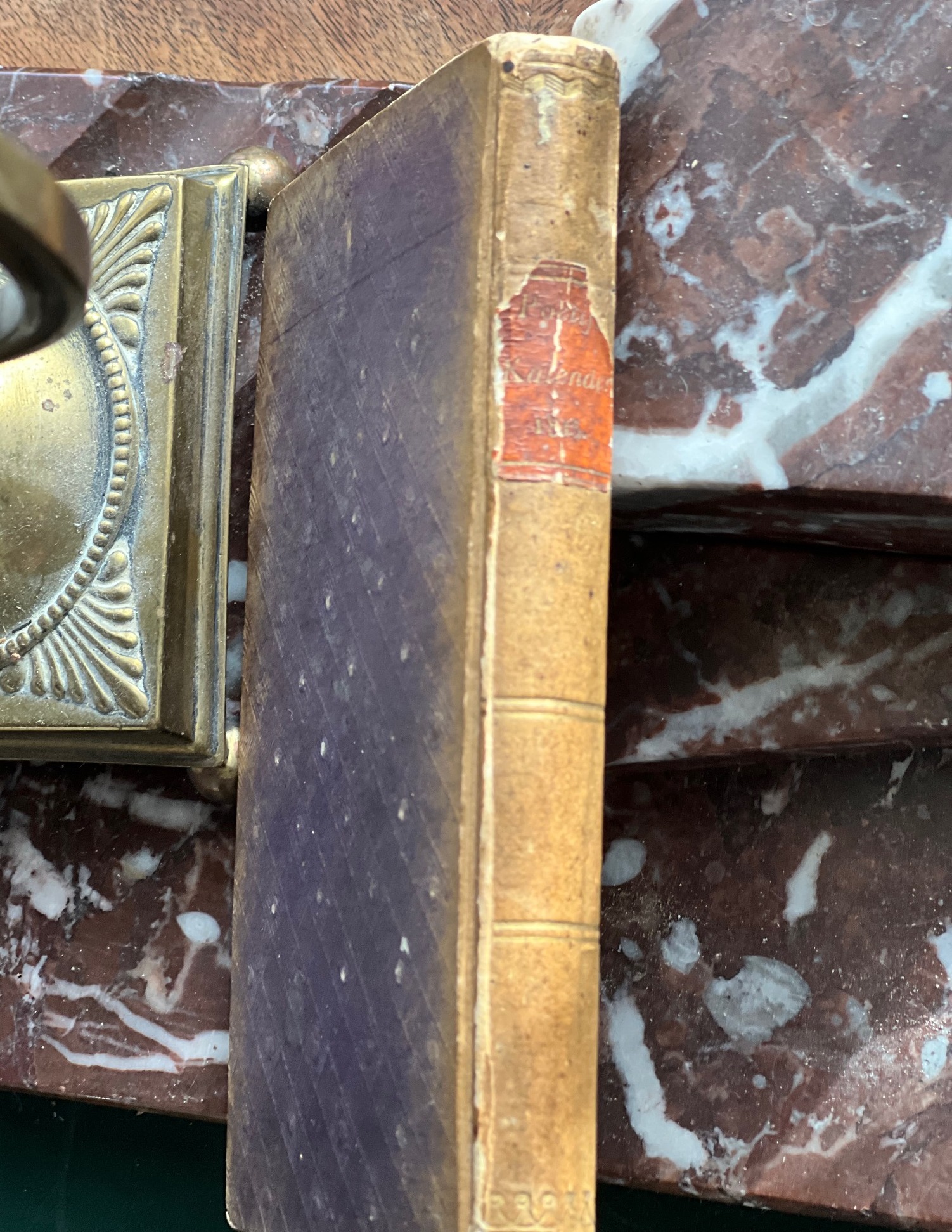 Antik Poetisk romantisk kalender för år 1813 Tryckt 1812 lantlig stil - 4