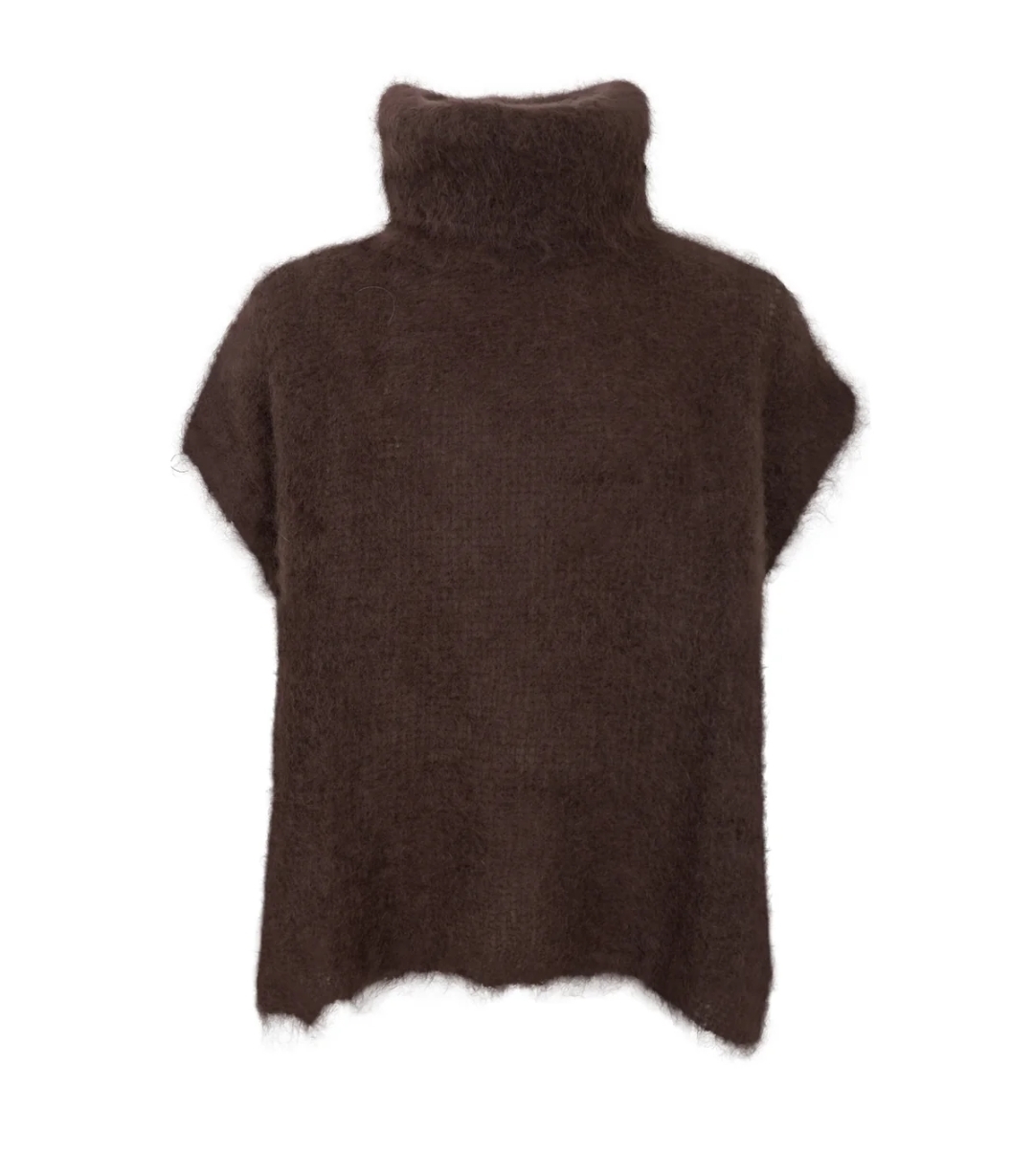 Black Colour- Stickad polo Bjoerk