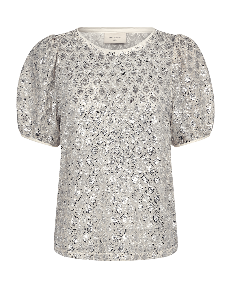Patsy blouse  - Moonbeam/silver