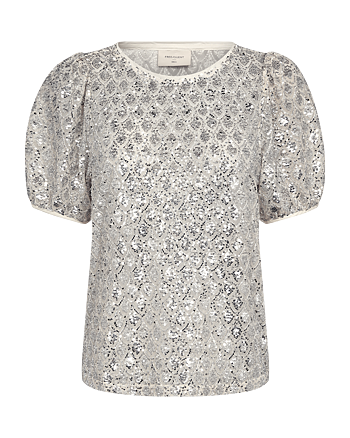 Patsy blouse  - Moonbeam/silver
