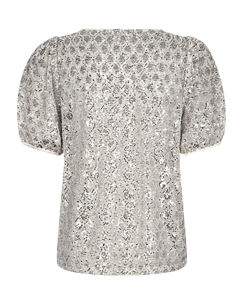 Patsy blouse  - Moonbeam/silver