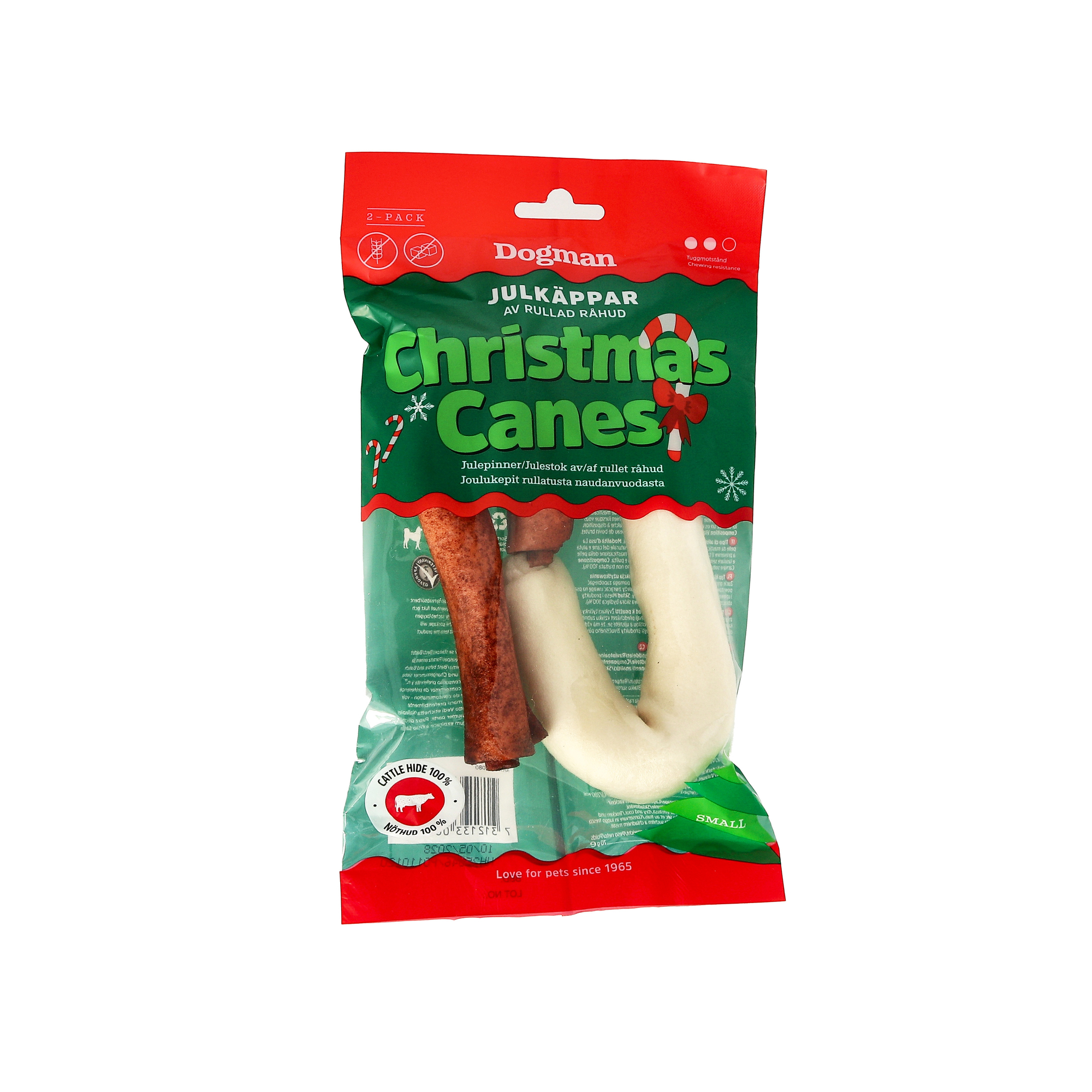 Dogman Jultugg Käpp 2-Pack 12,5cm