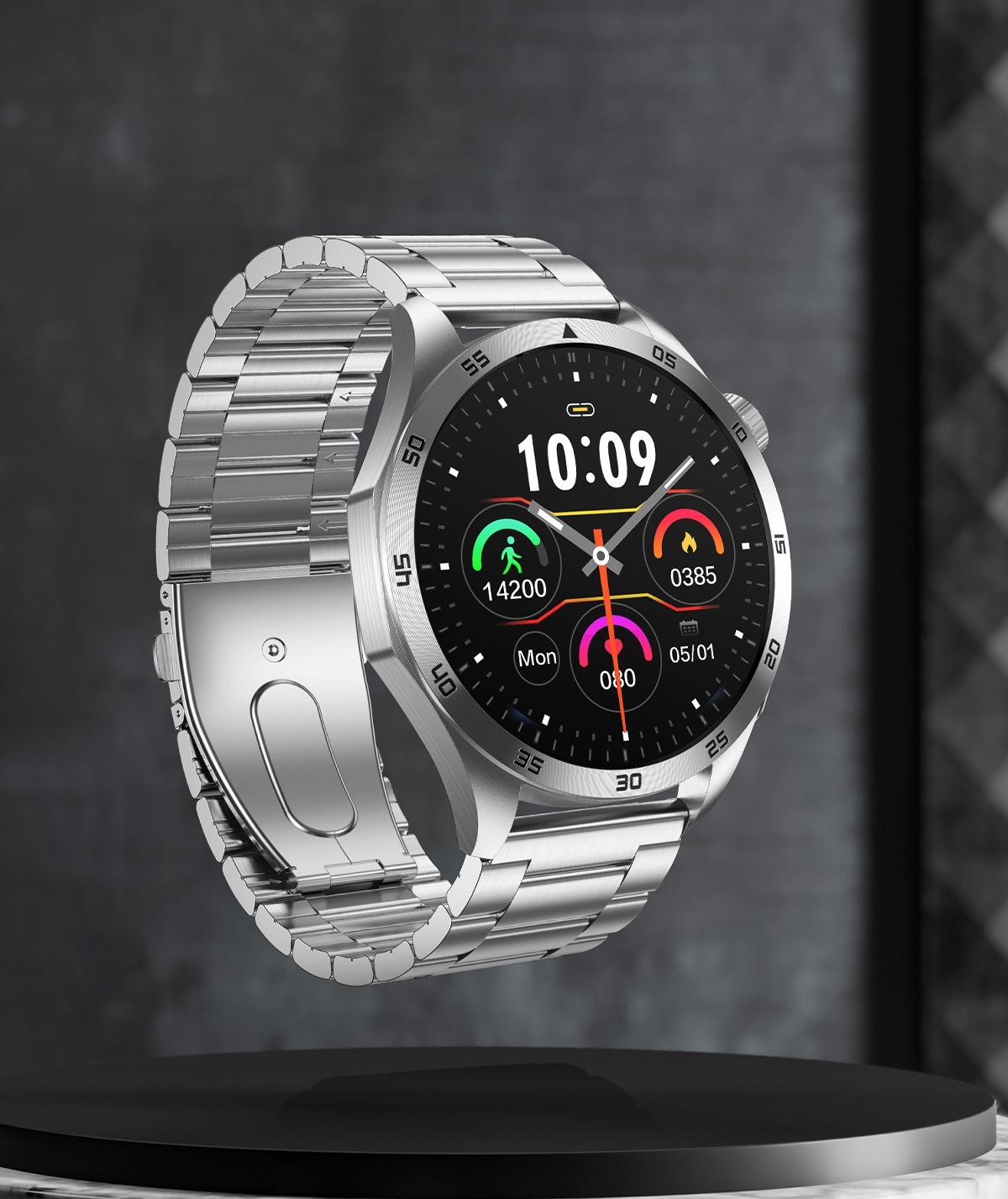 Philippe Palmer Smart Watch LP75 ECG Silver Steel - 24