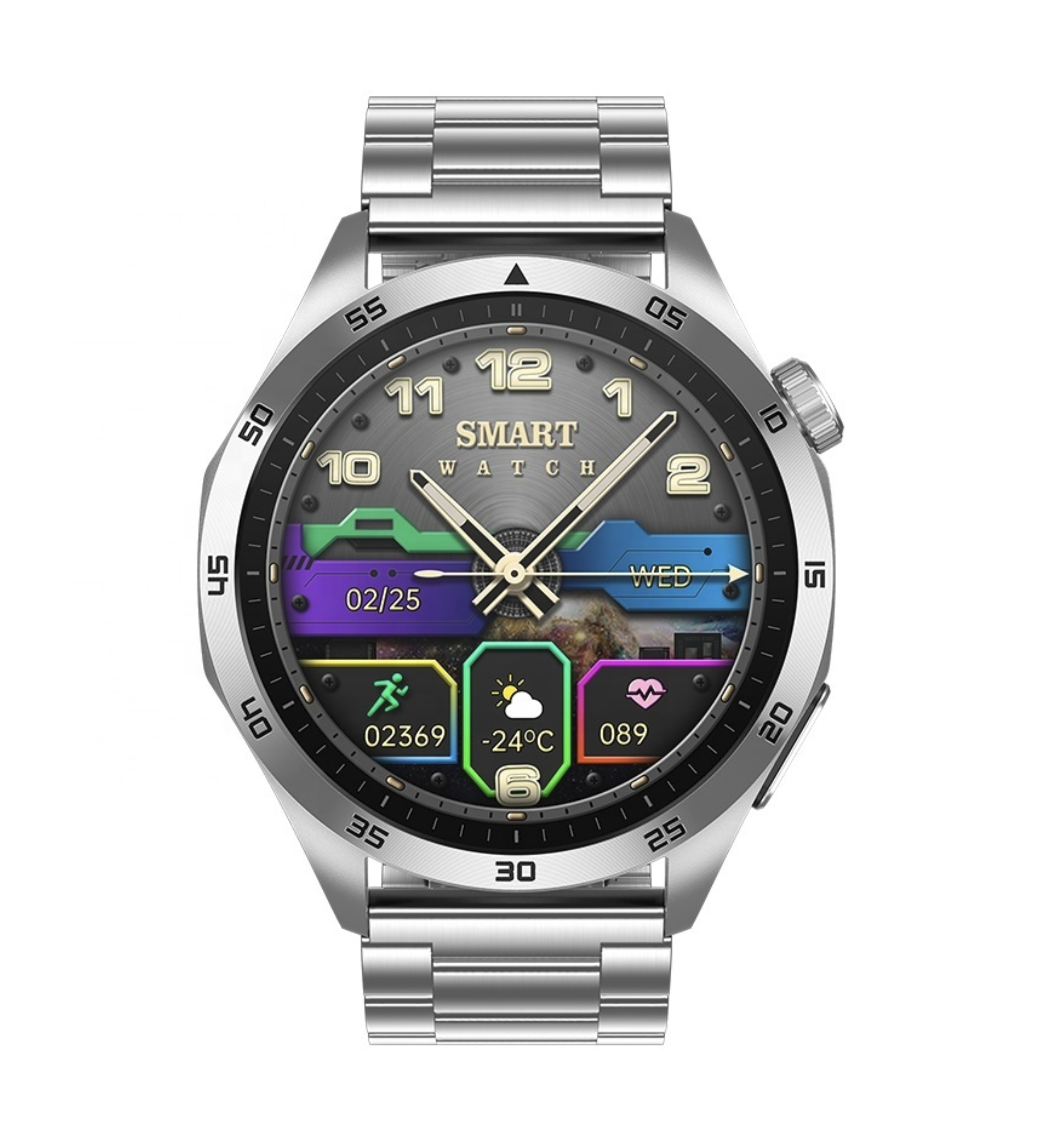 Philippe Palmer Smart Watch LP75 ECG Silver Steel - 2