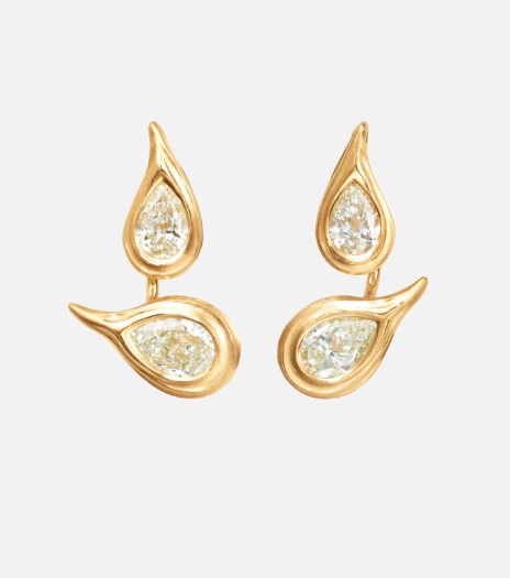 Ocean Drop solitaire earring pendants 0,60ct - 3