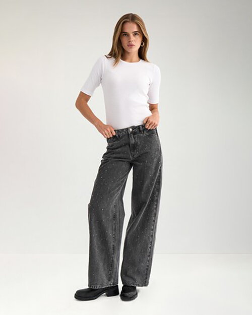 Jeans Brooklyn stone grå denim - 5
