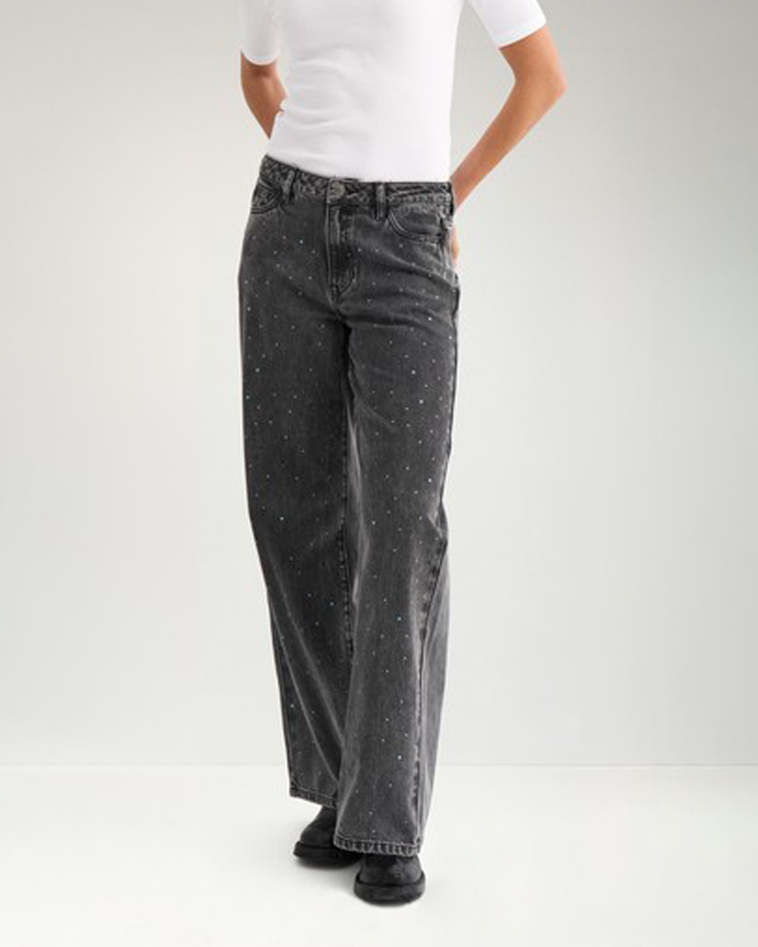 Jeans Brooklyn stone grå denim