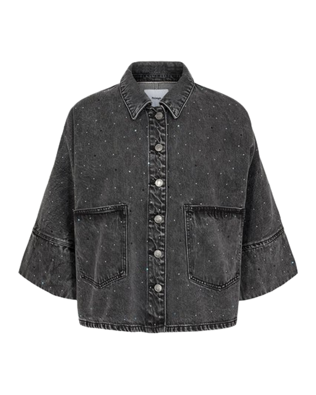Jeansskjorta Brooklyn stone grå denim - 6