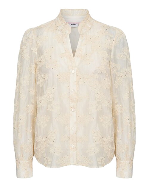 Blus Tach brodyr/glitter guldbeige - 6