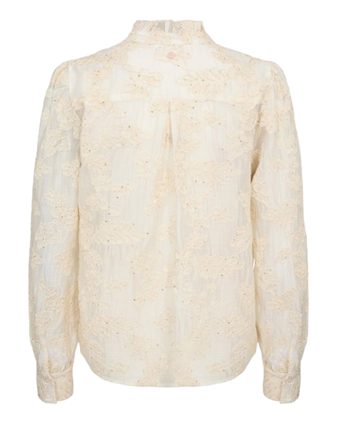 Blus Tach brodyr/glitter guldbeige - 7